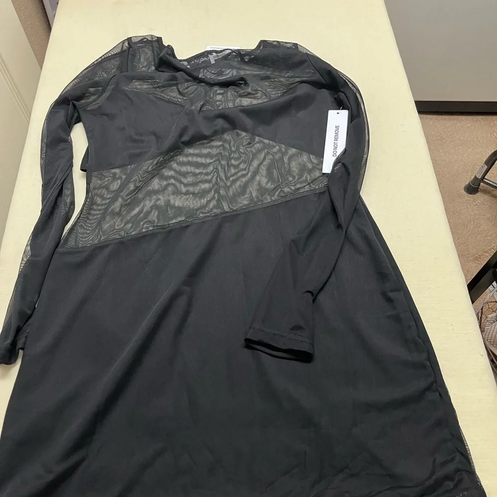 NWT Princess Polly size 10  black Insatiable Mesh Mini Dress
